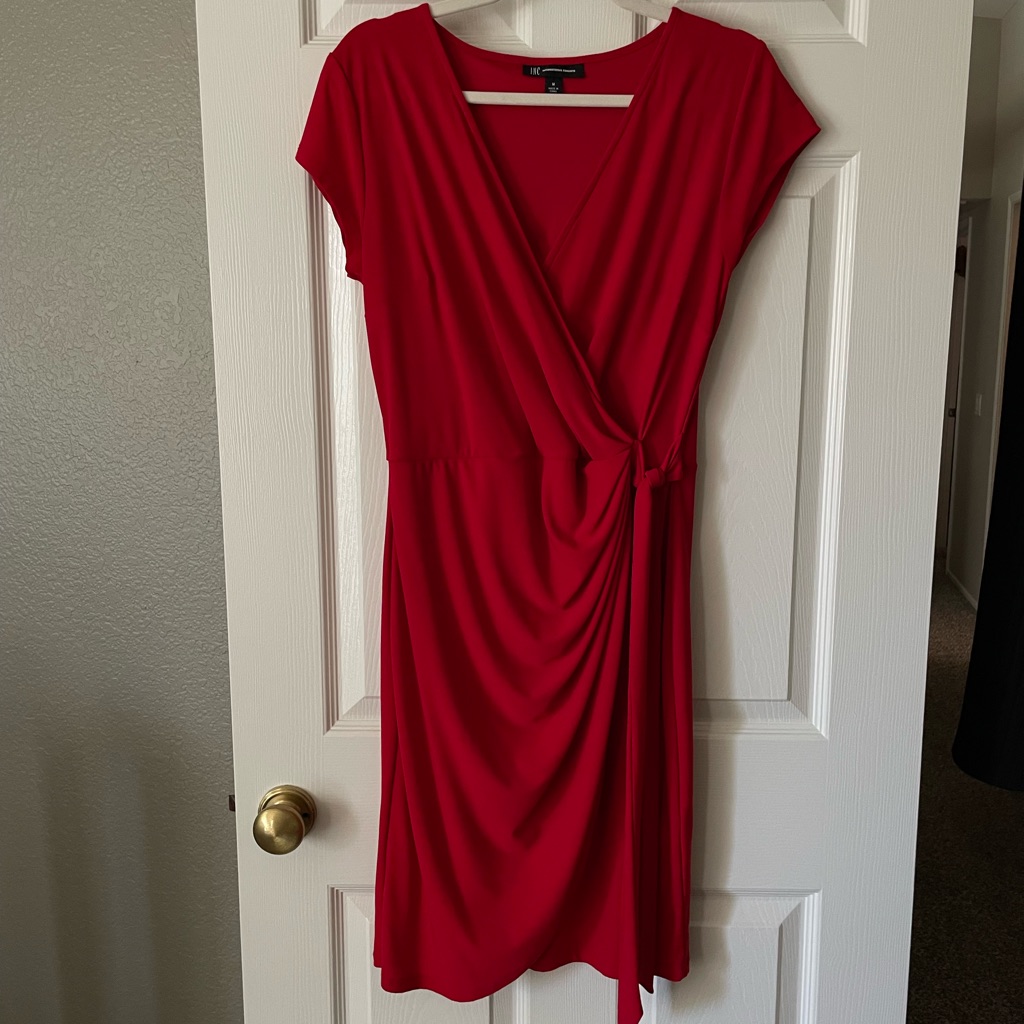 Inc International Concepts Brand Dress In Red Size Medium